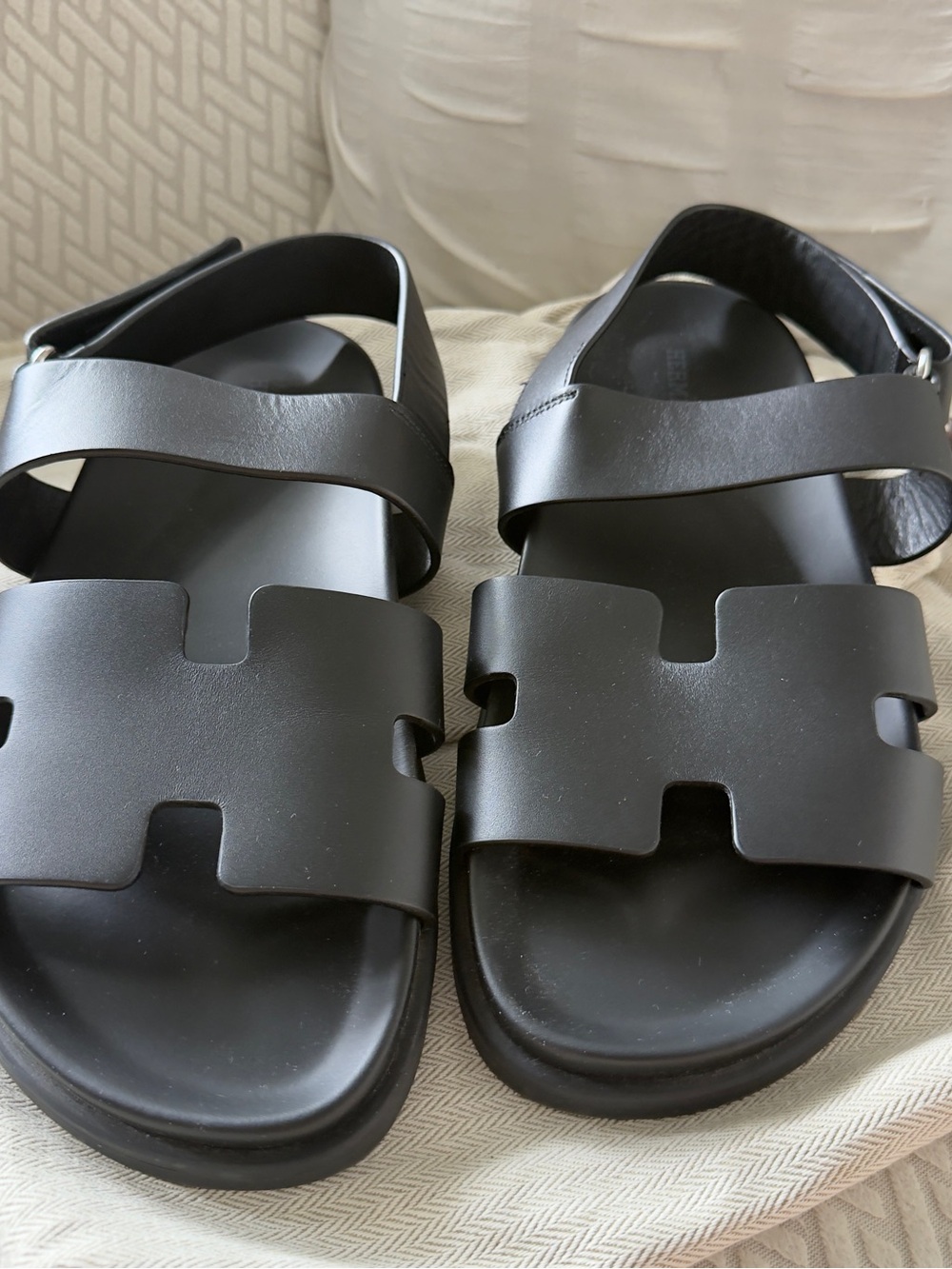 Hermès Chypre Men’s Sandals Size Eur 39,5+ Dust Bag
